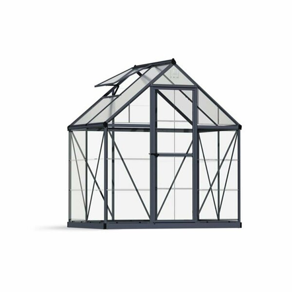 Oasis 6 x 4 ft. Hybrid Greenhouse; Gray OA3700060